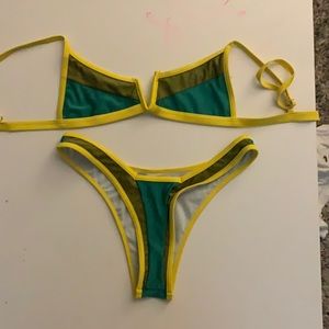 Pretty colored swimsuit